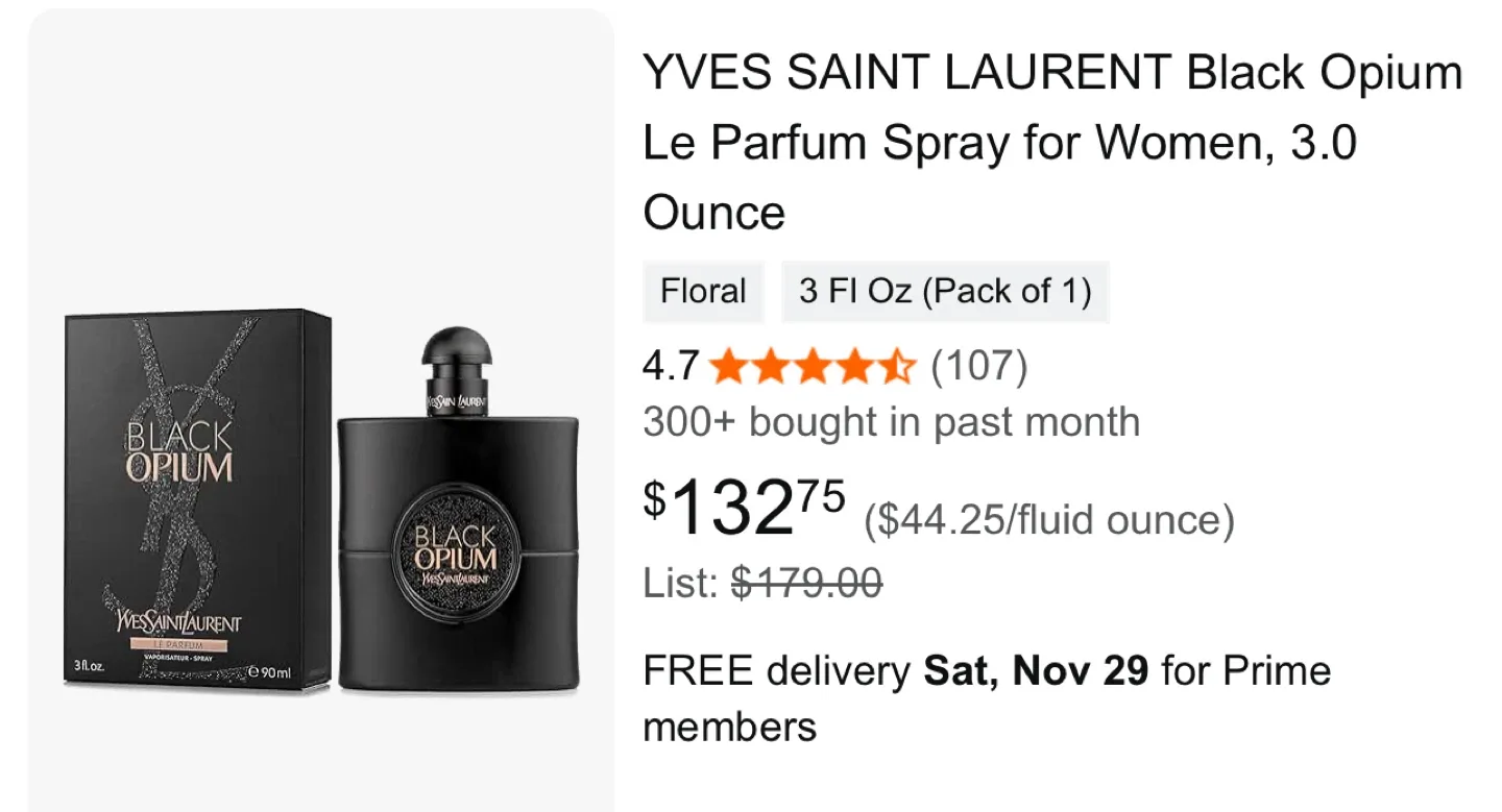 Yves Saint Laurent Black Opium 90ml image indicator(6)