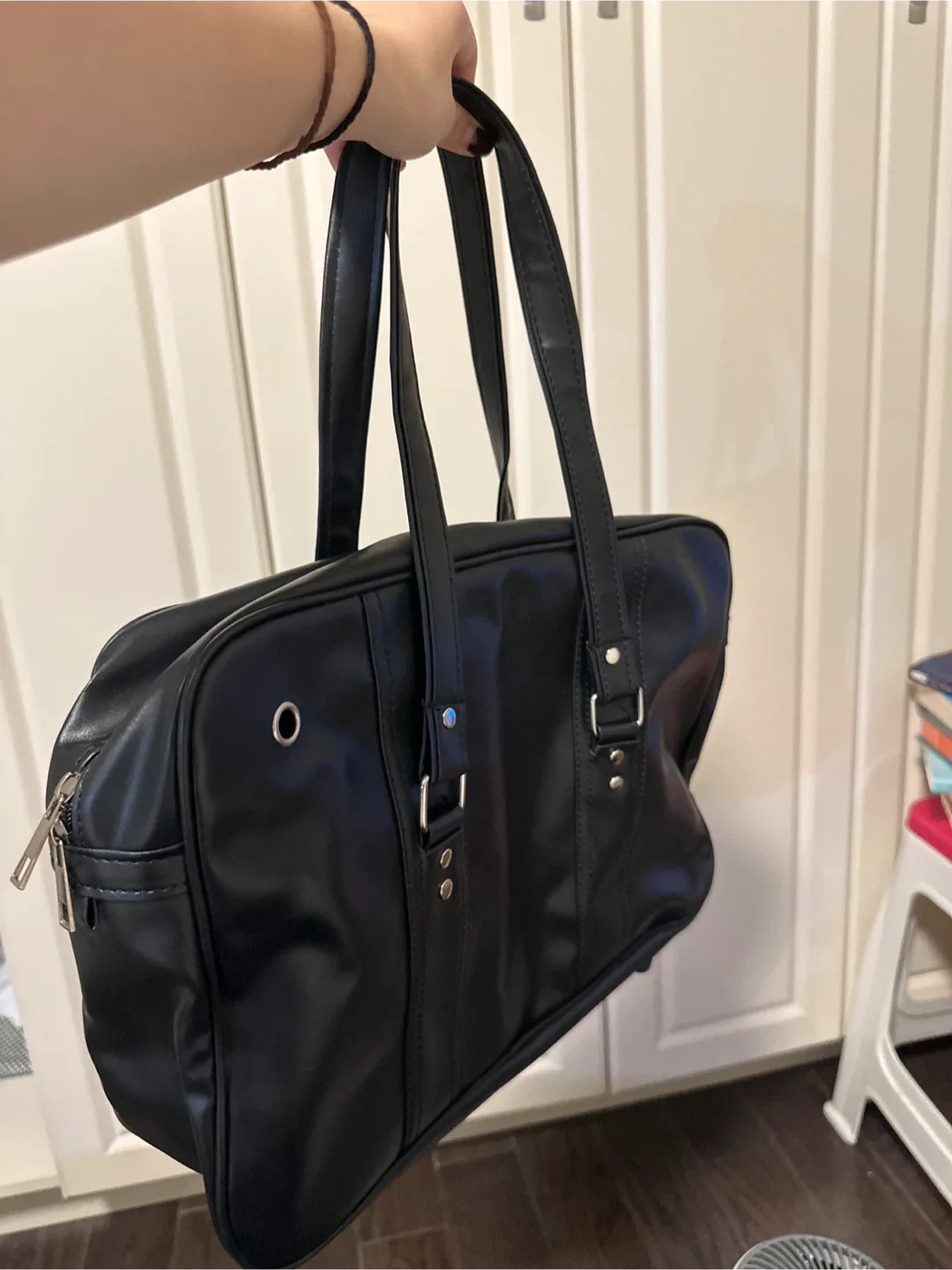 Black School Satchel Bag image indicator(2)