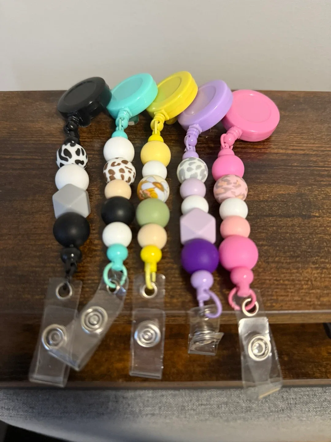 Handmade Beaded Badge Reels