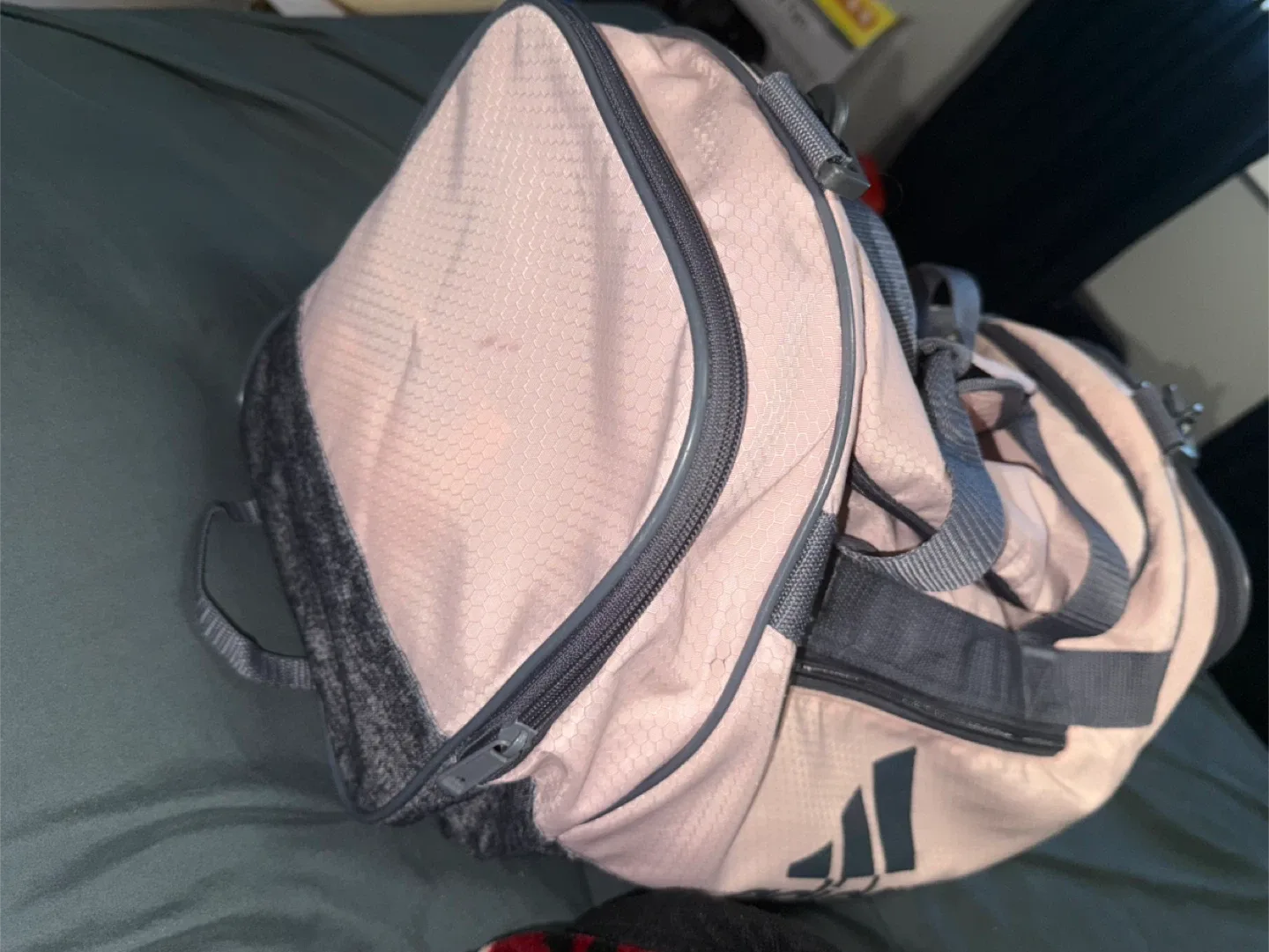 Adidas Pink & Grey Duffle Bag image indicator(2)