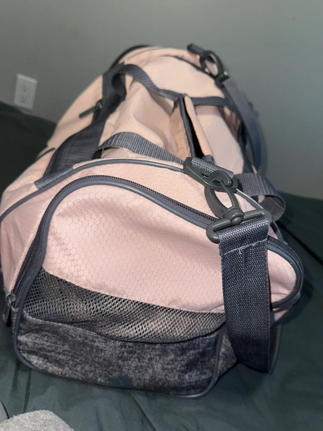 Adidas Pink & Grey Duffle Bag image indicator(3)