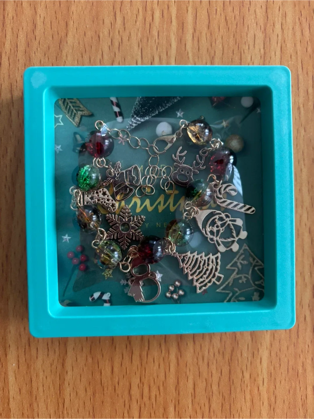 Christmas Charm Bracelet in Box