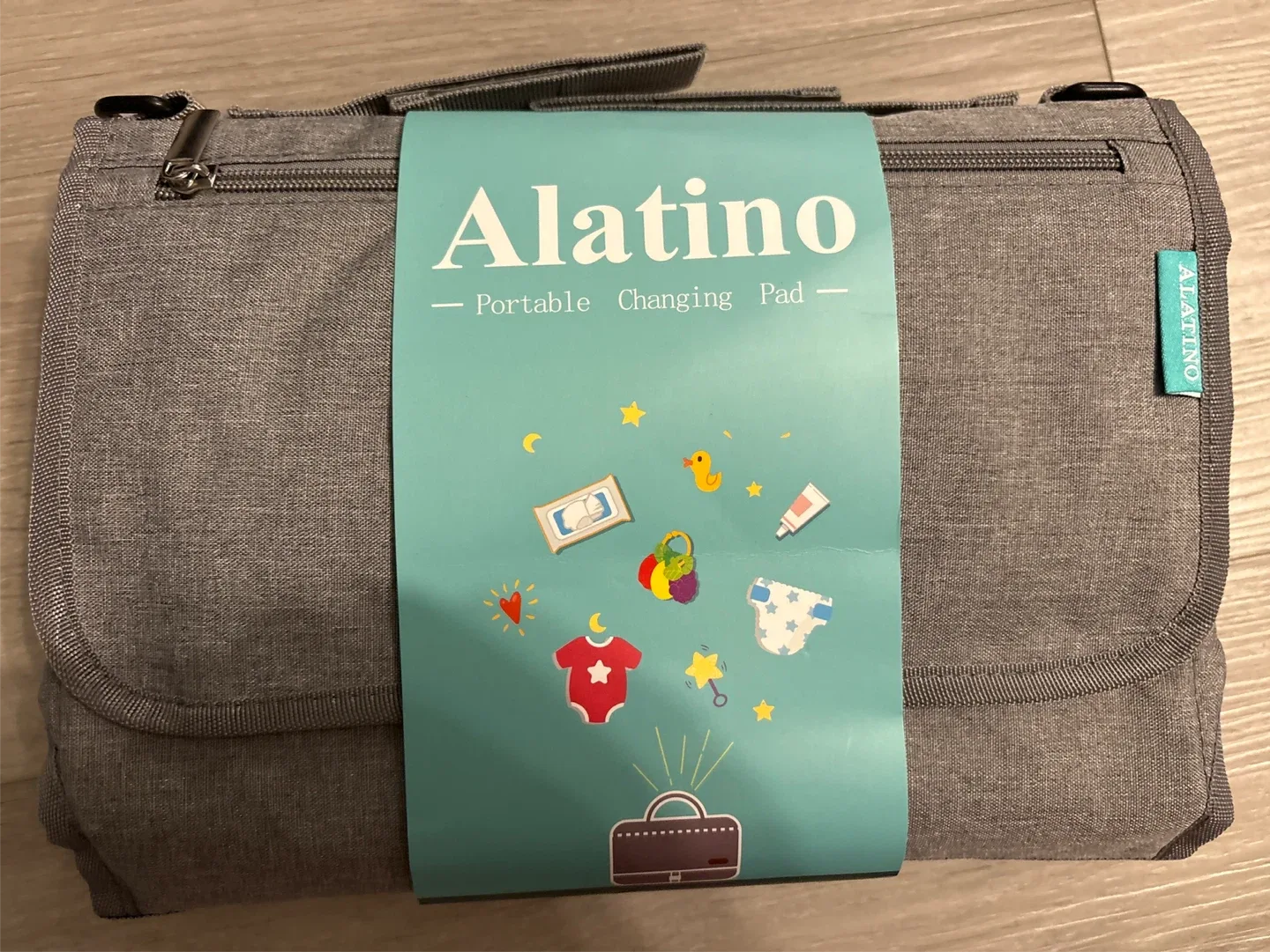 Alatino Portable Changing Pad - Grey