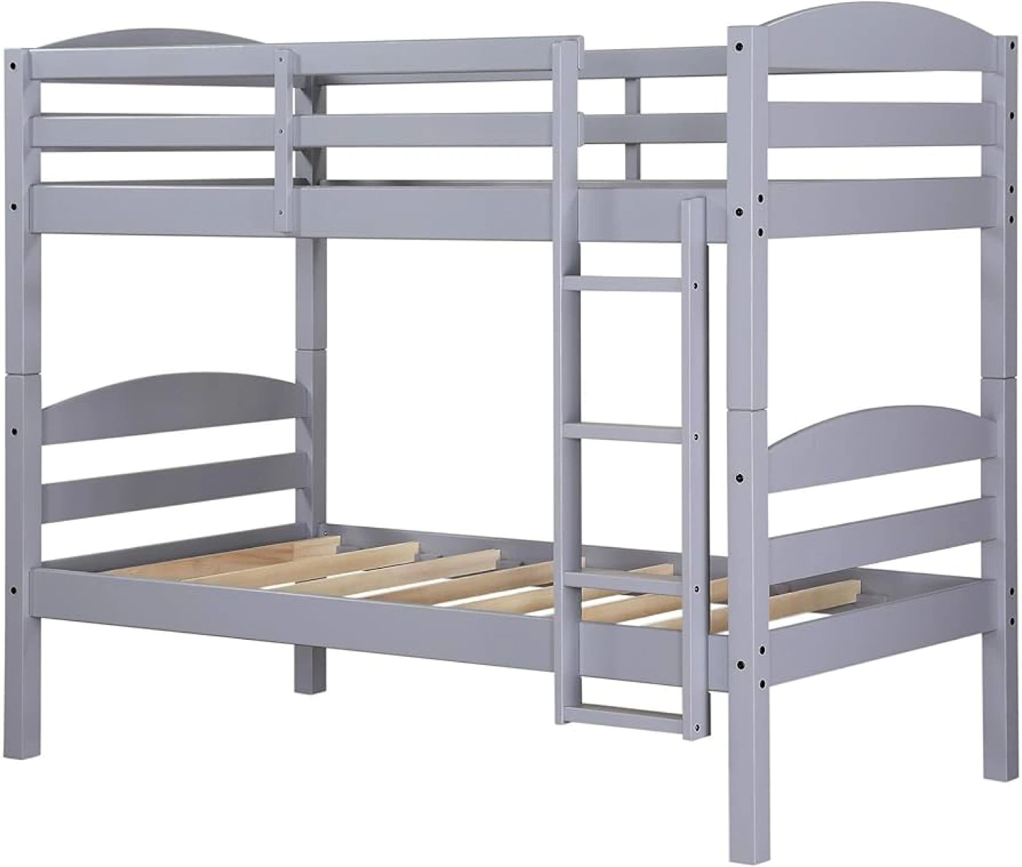 Gray Wood Bunk Bed (Twin Size) - photo 3
