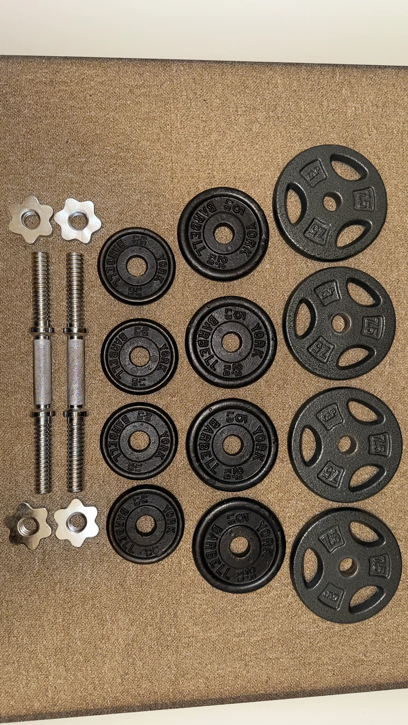 35lb Adjustable Dumbbell Set with Plates total ( 70lb )