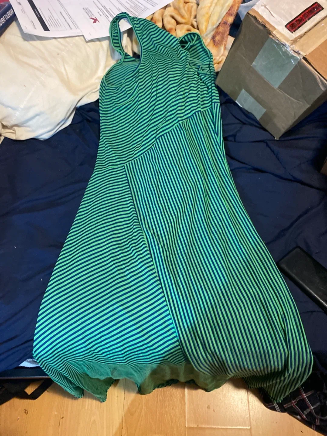 Green Striped Dress image indicator(2)