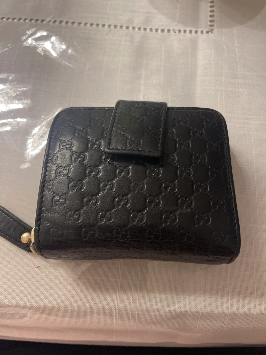 Gucci Micro GG Guccissima Leather Wallet