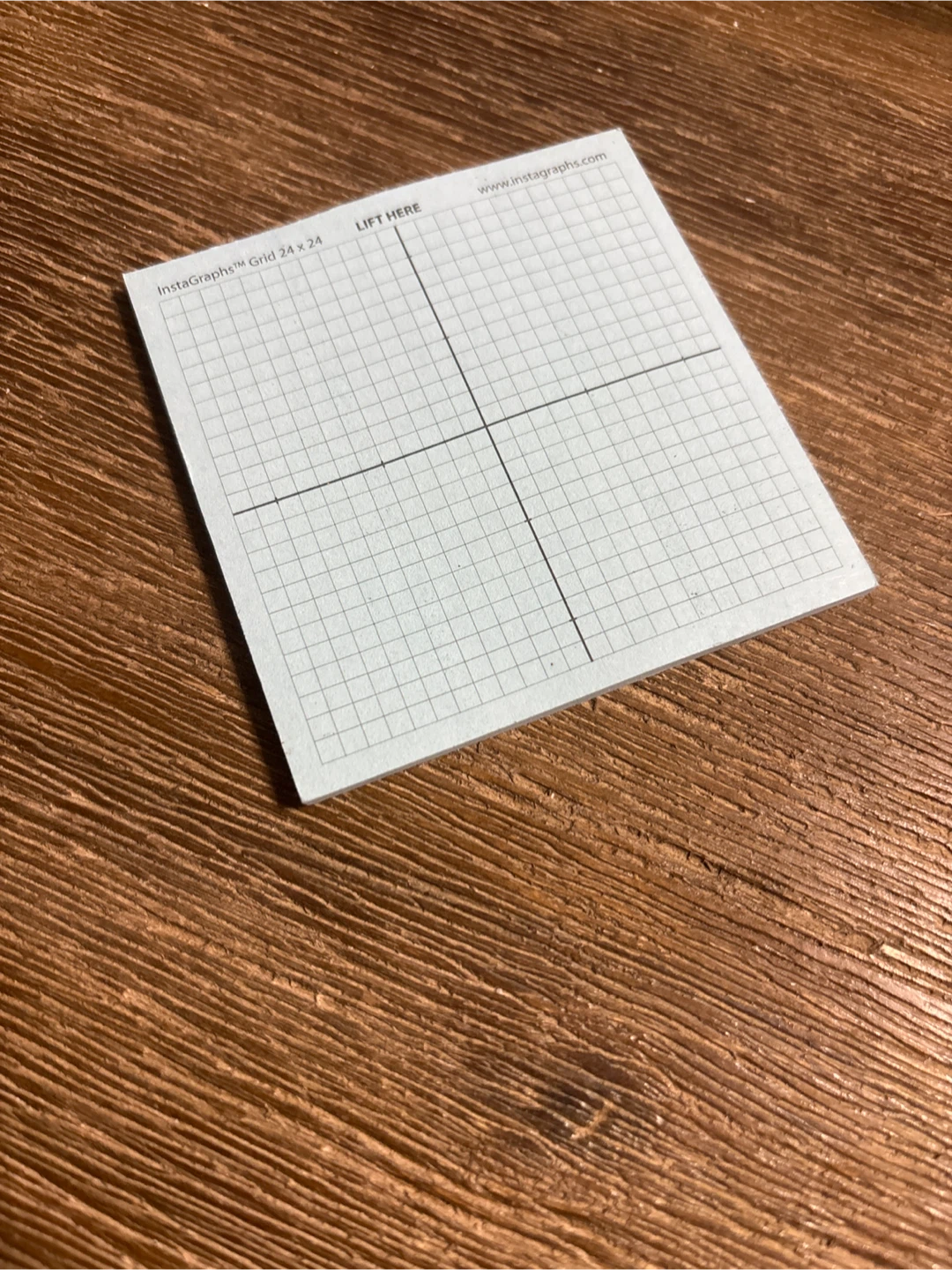 Grid sticky note pad