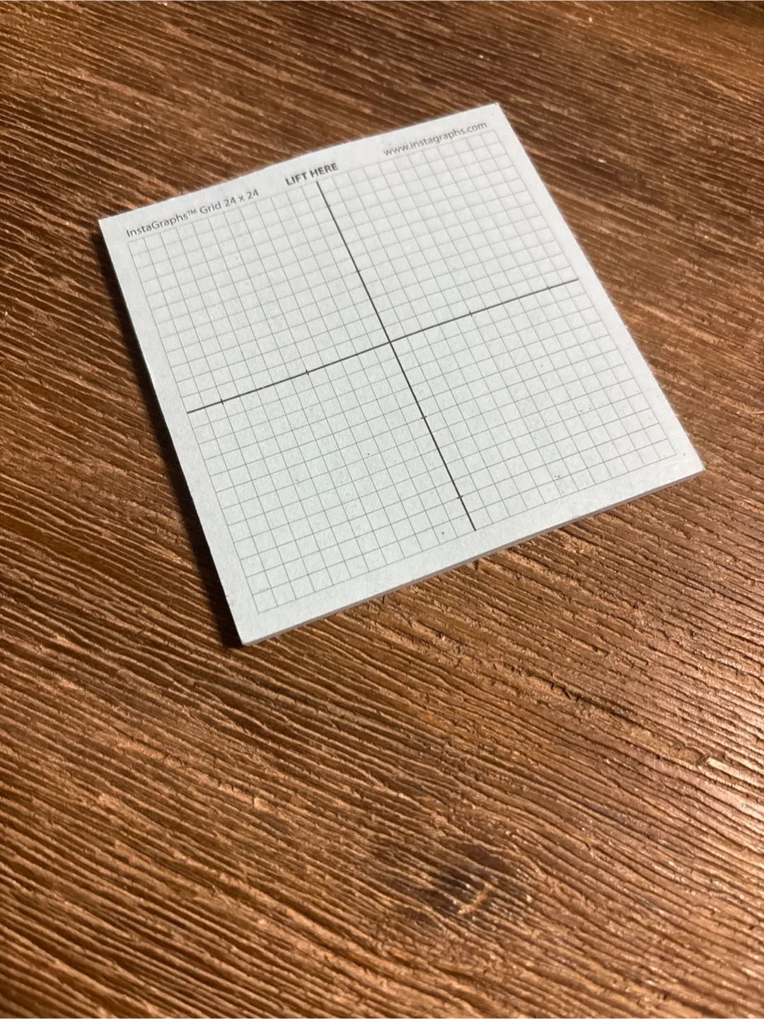 Grid sticky note pad