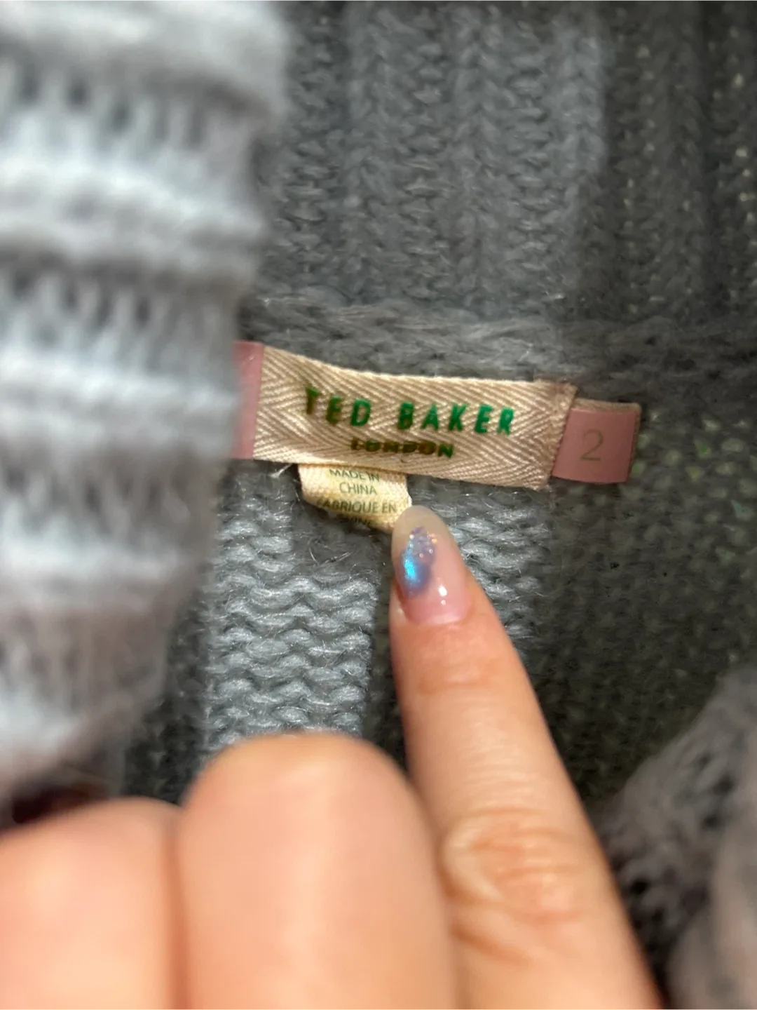 Ted Baker London Striped Knit Sweater - Size 2 image indicator(2)