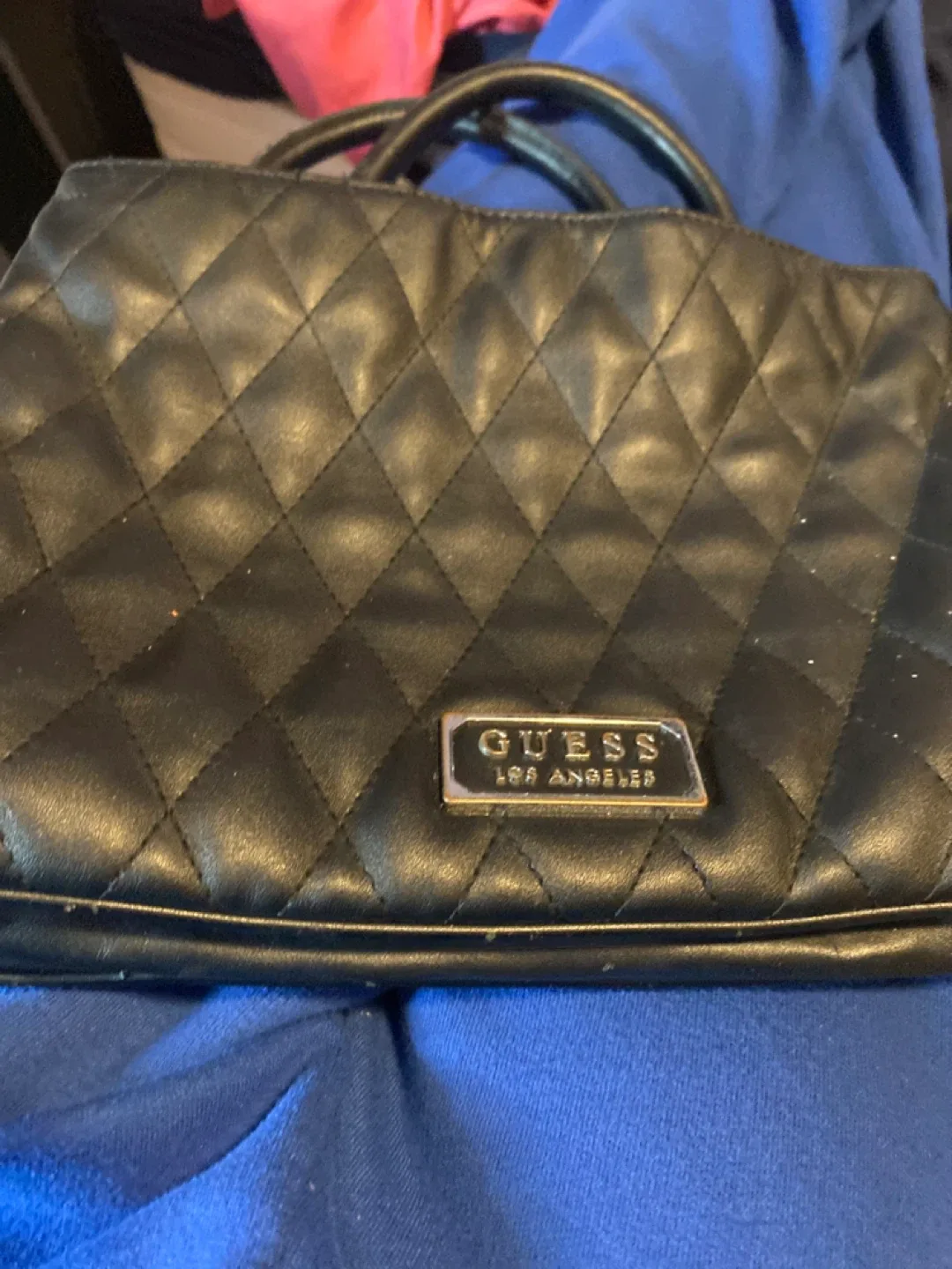 Guess Los Angeles Black Quilted Purse image indicator(2)