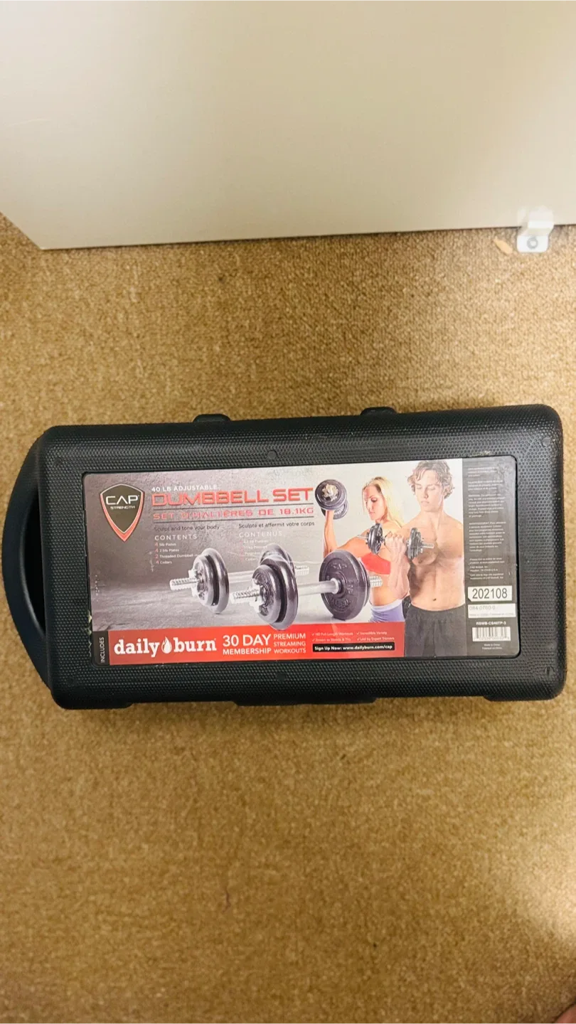 CAP Barbell 40lb Adjustable Dumbbell Set