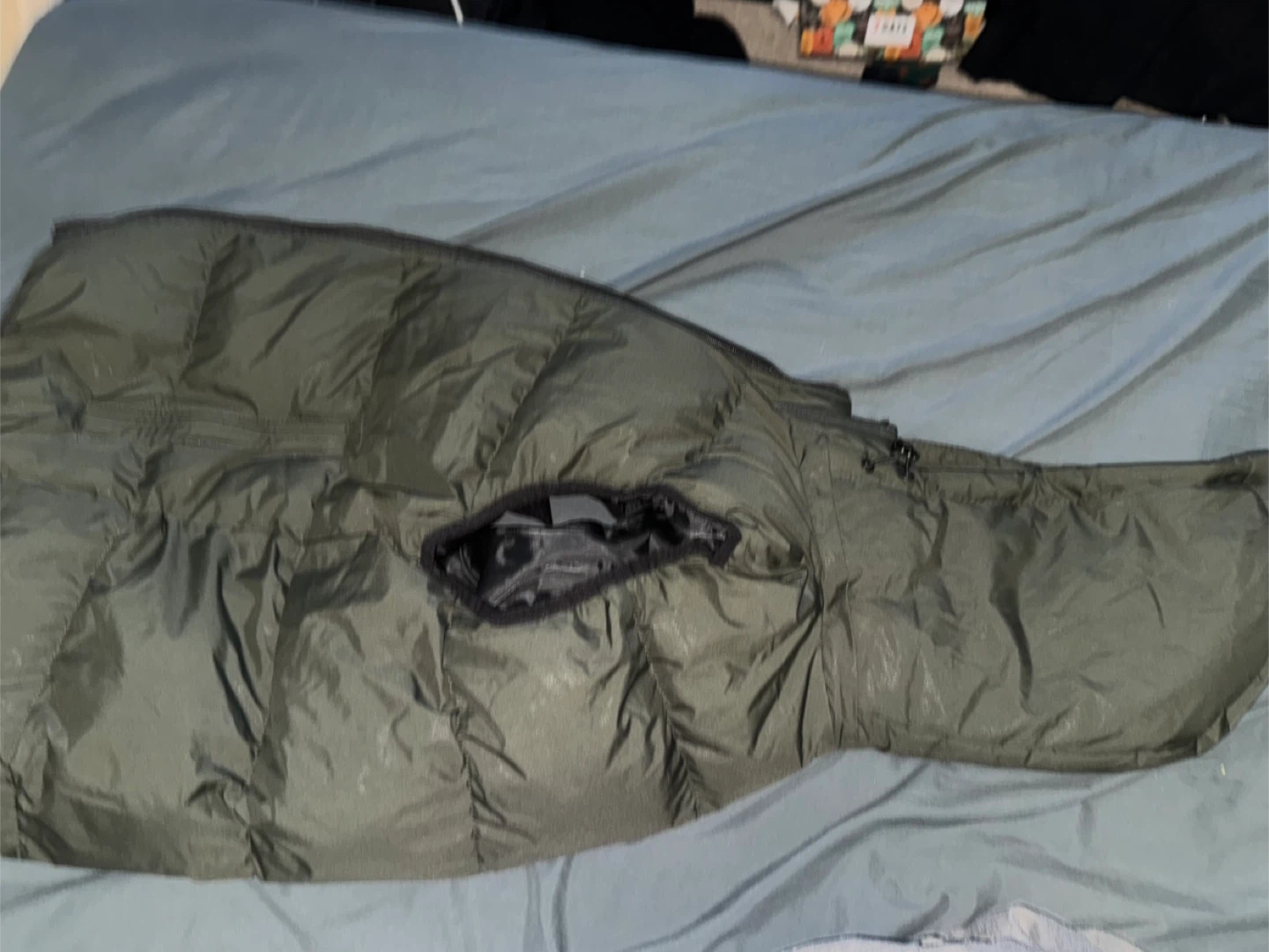 Olive Green Puffer Vest - photo 2