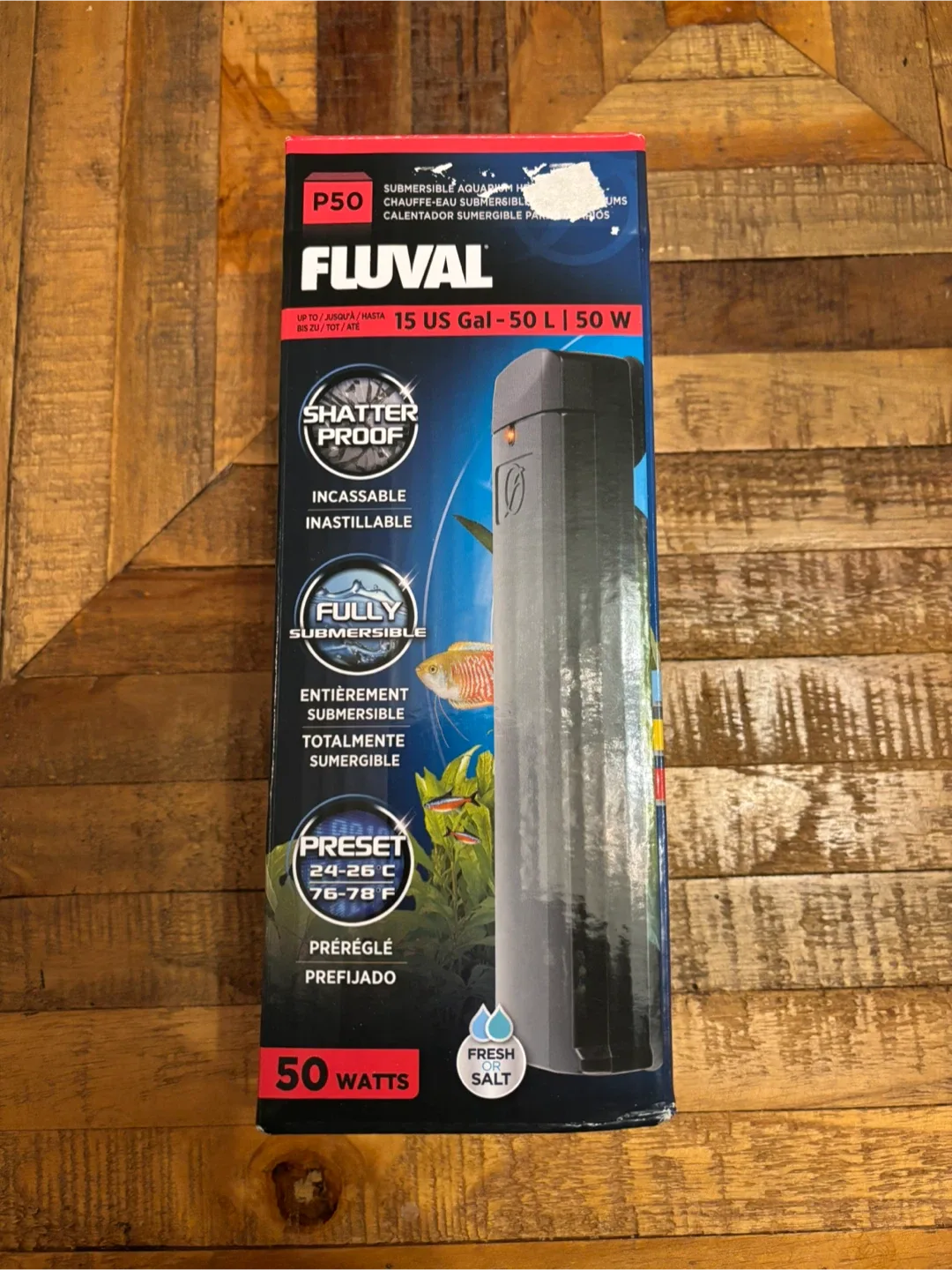 Fluval P50 submersible aquarium heater
