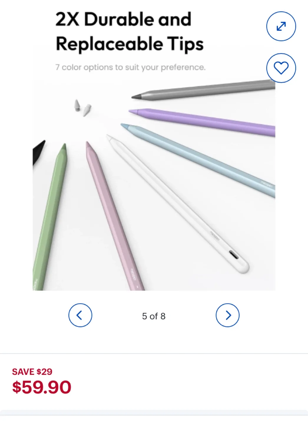 Metapen A8 Pencil for iPad image indicator(3)