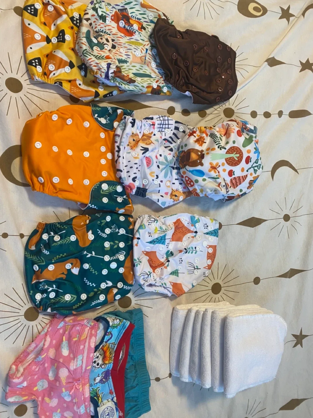 Cloth Diaper Lot - Variety of Colours & Prints image indicator(3)