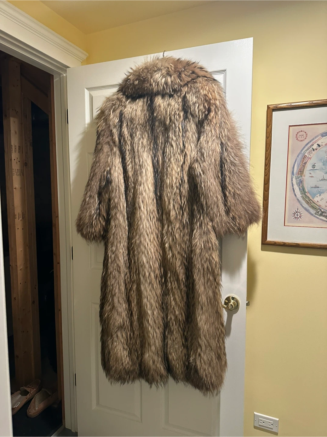 RARE FIND Vintage Raccoon Long Hair Fur Coat - photo 3