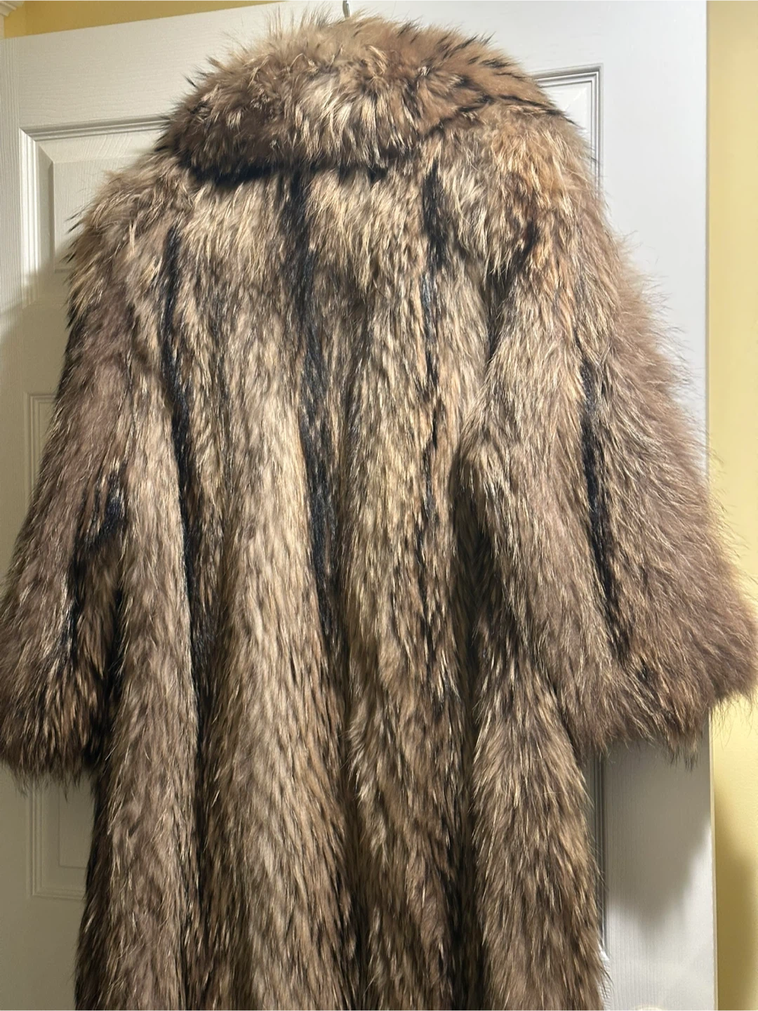 RARE FIND Vintage Raccoon Long Hair Fur Coat - photo 2