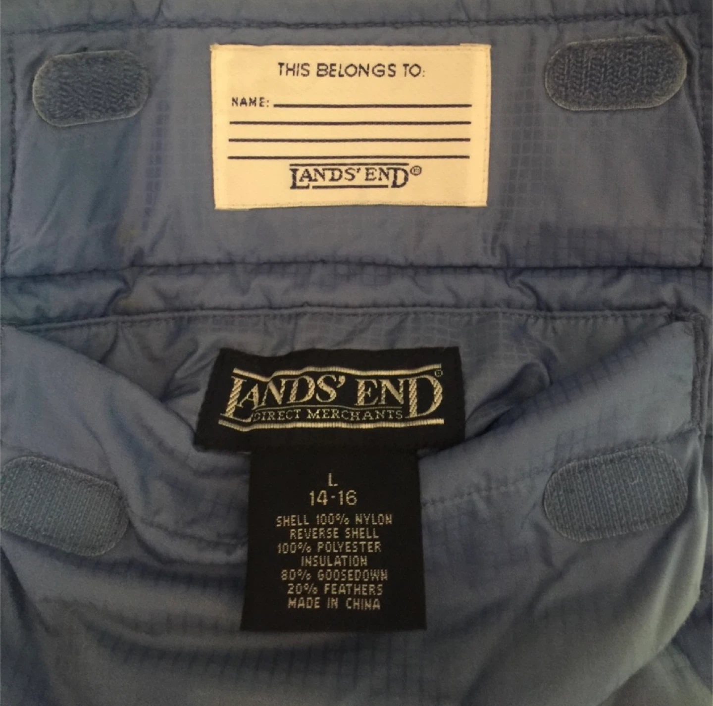 Lands' End Reversible Puffer Jacket - Size L (14-16) - photo 3