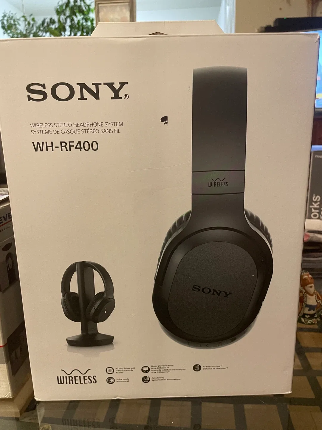 NEW Sony WH-RF400 Wireless Headphones image indicator(1)