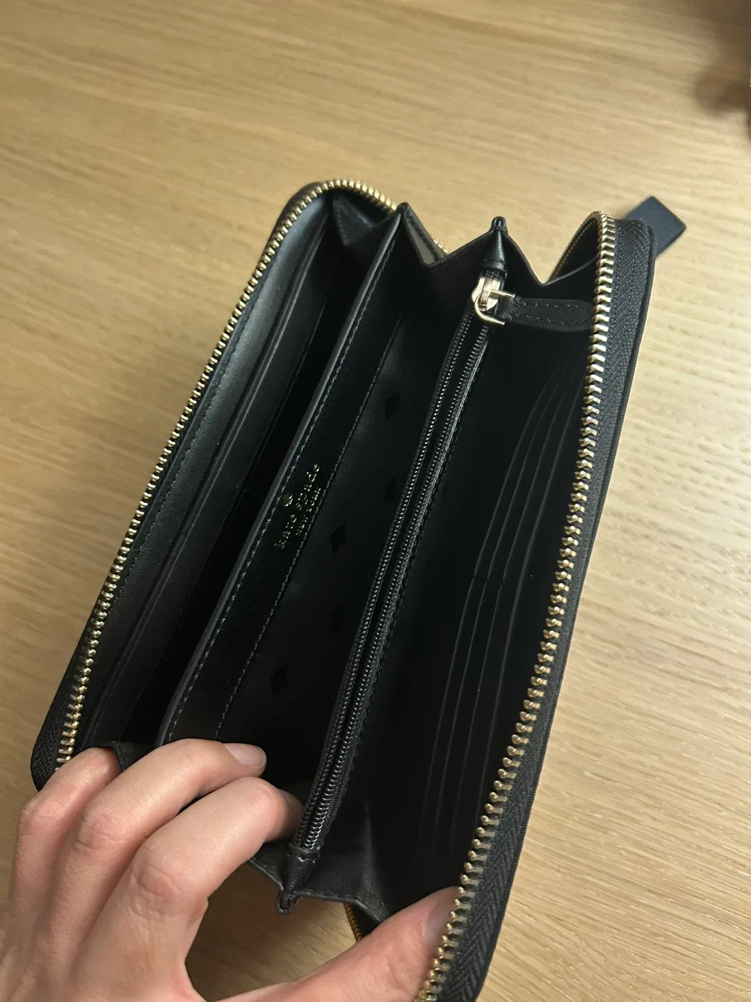 Kate Spade Black Zip Around Wallet image indicator(2)