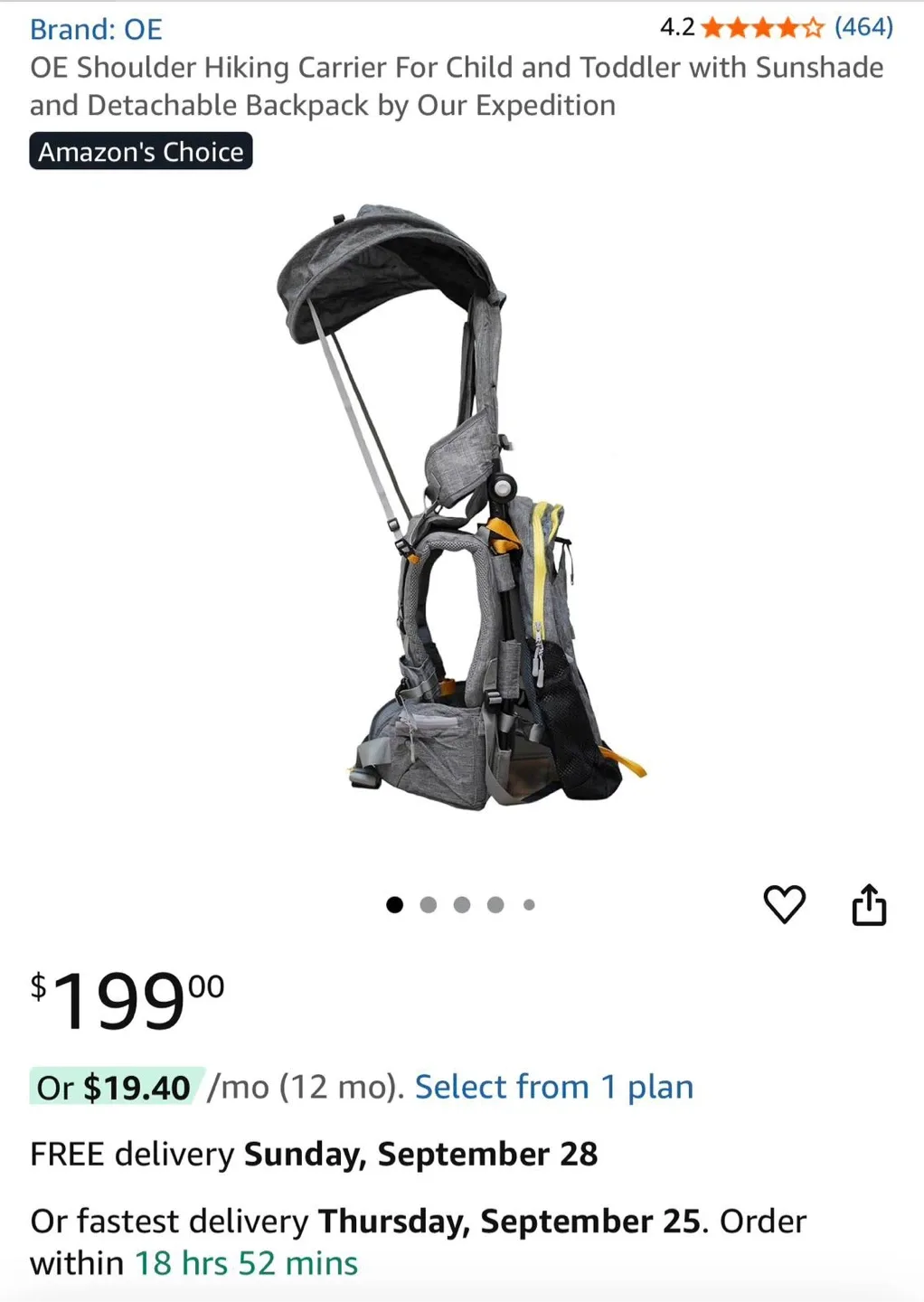 New! Our Expedition OE Hiking Carrier image indicator(4)