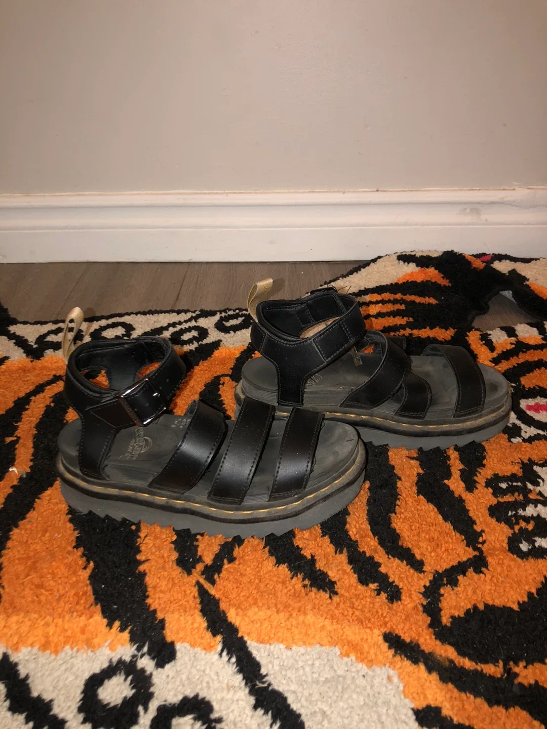 Dr. Martens Blaire Black Vegan Leather Sandals