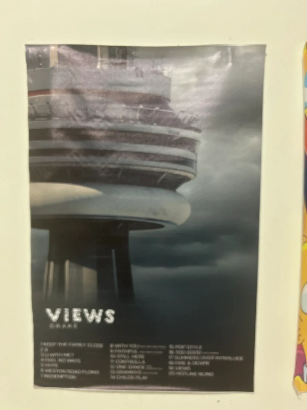 Drake VIEWS Album Poster