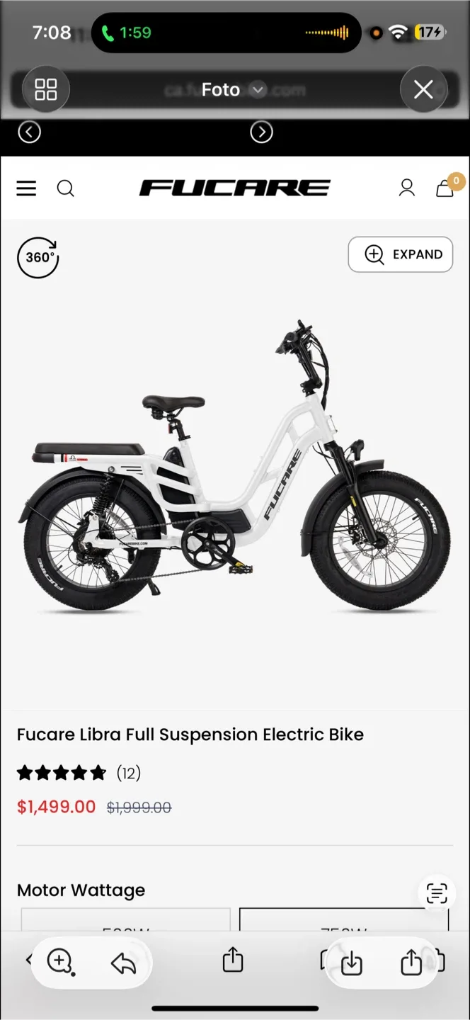 Fucare Libra Full Suspension Electric Bike