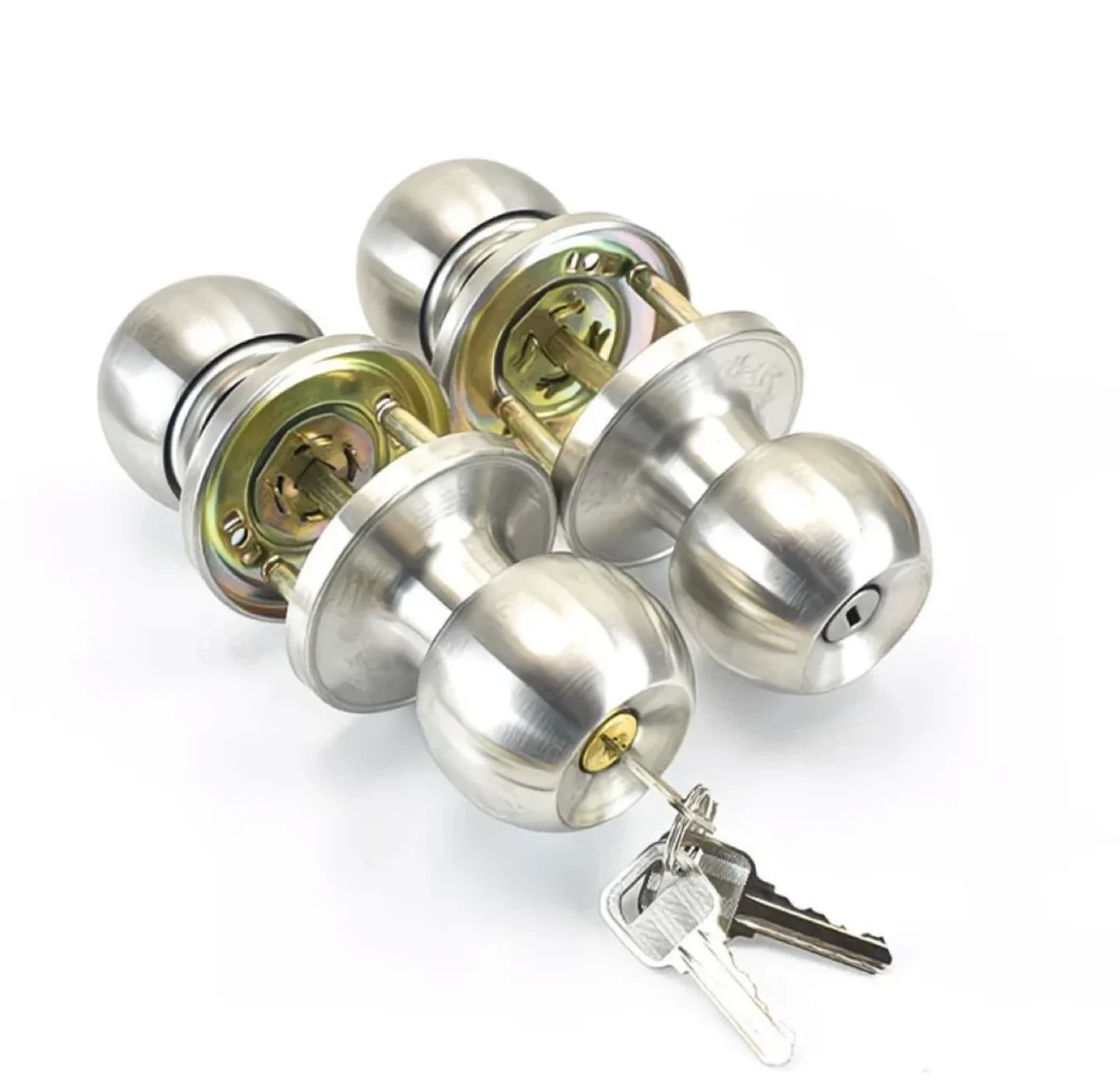 Door Knob Set - with 3 keys image indicator(2)