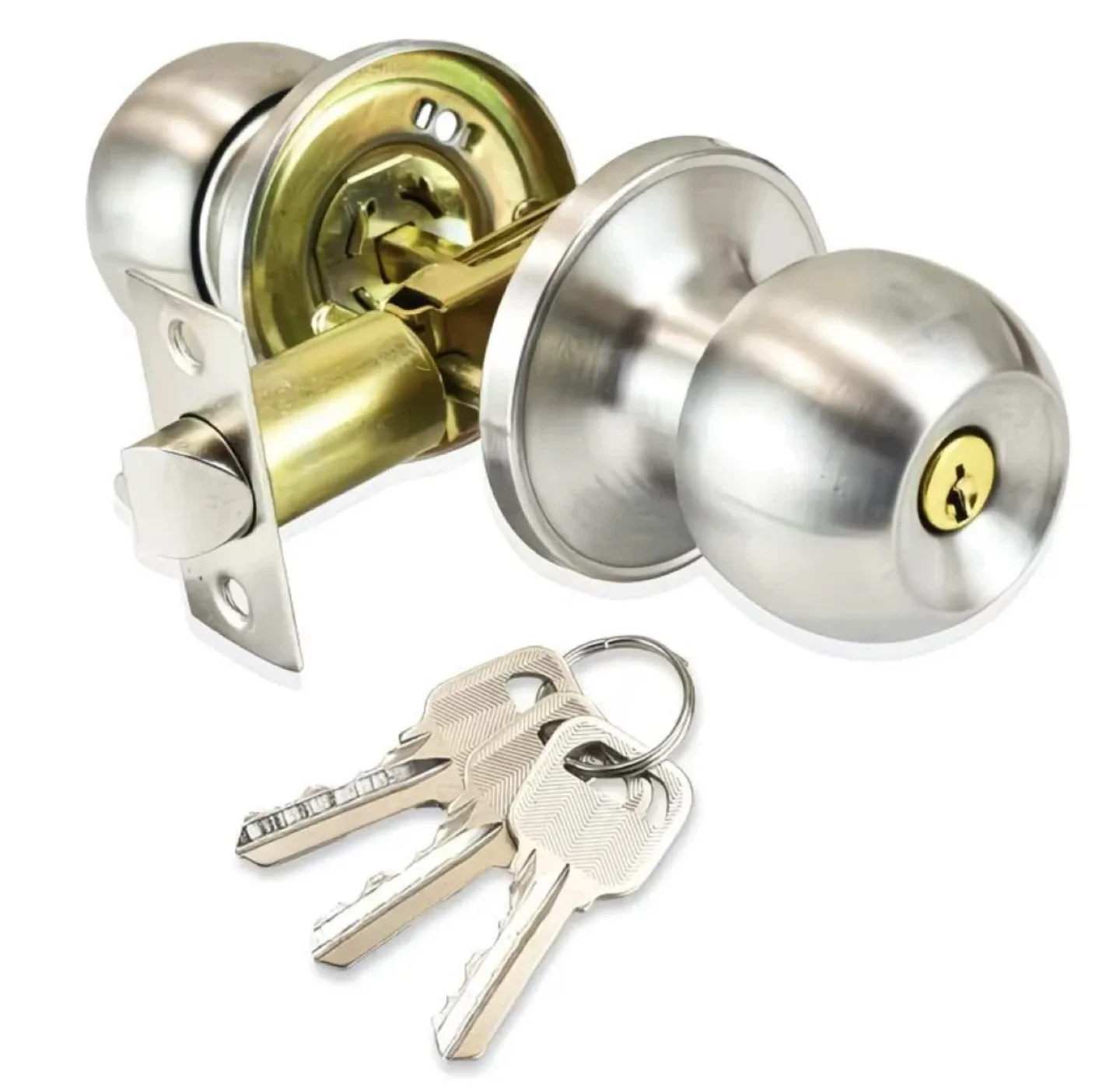 Door Knob Set - with 3 keys