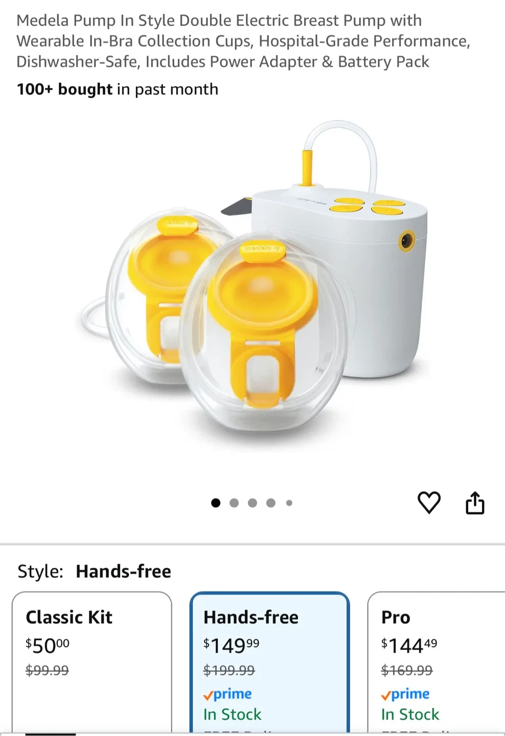 Medela Pump In Style Hands-free Double Electric Breast Pump