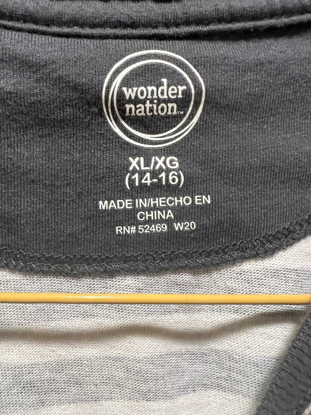 Wonder Nation Striped Tee - XL (14-16) - photo 3