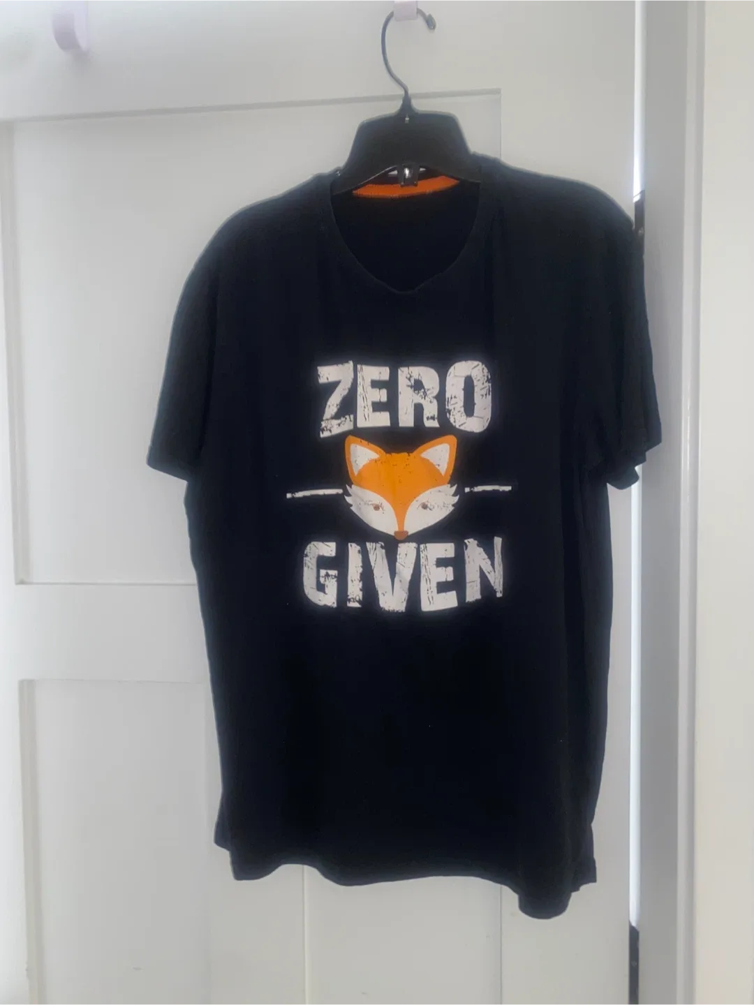 Black Funny Slogan T-Shirt - 'Zero Fox Given' image indicator(2)