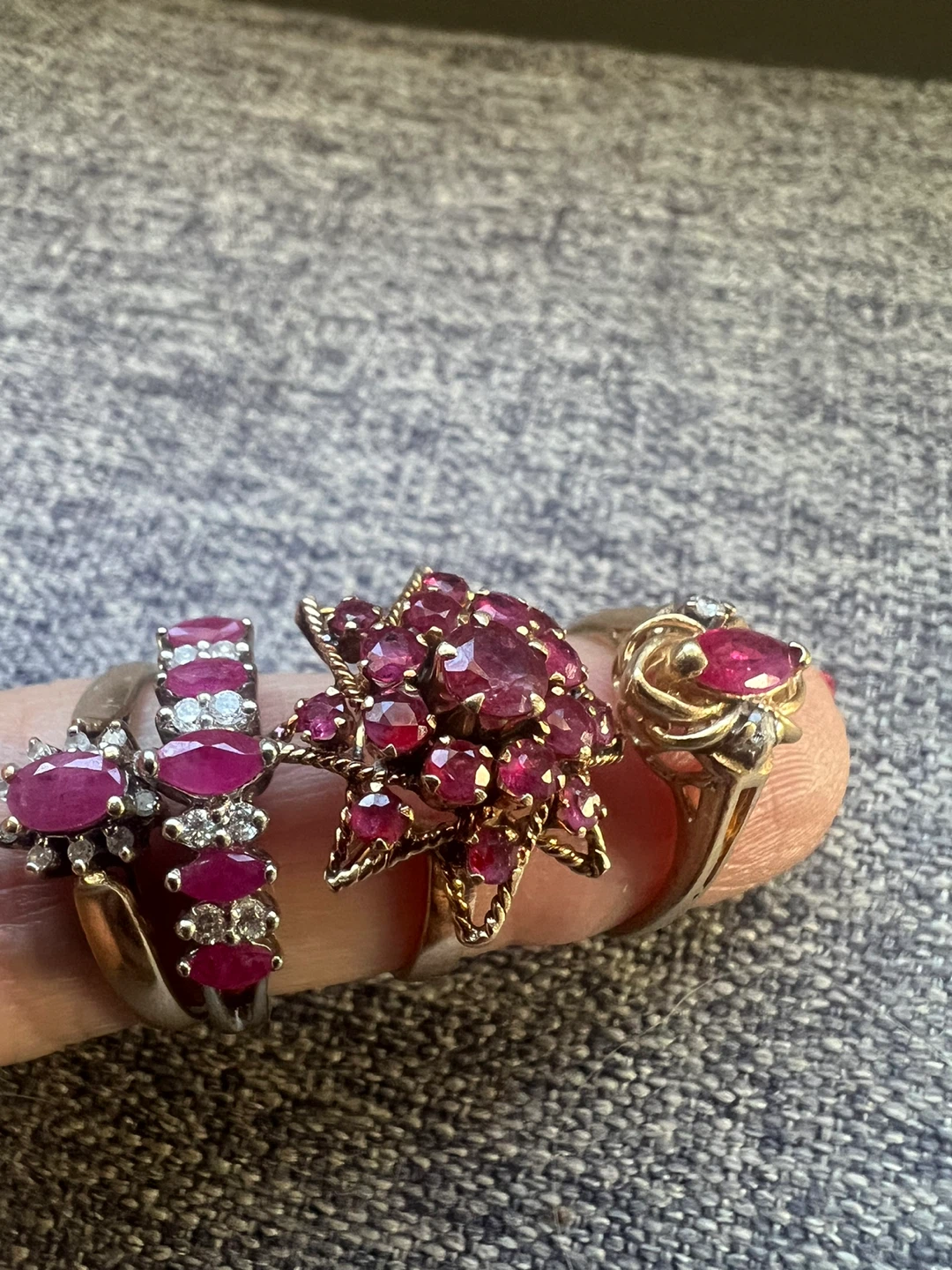 10-14 k Ruby and Diamond Rings - Size 4 to 6.5 - photo 4