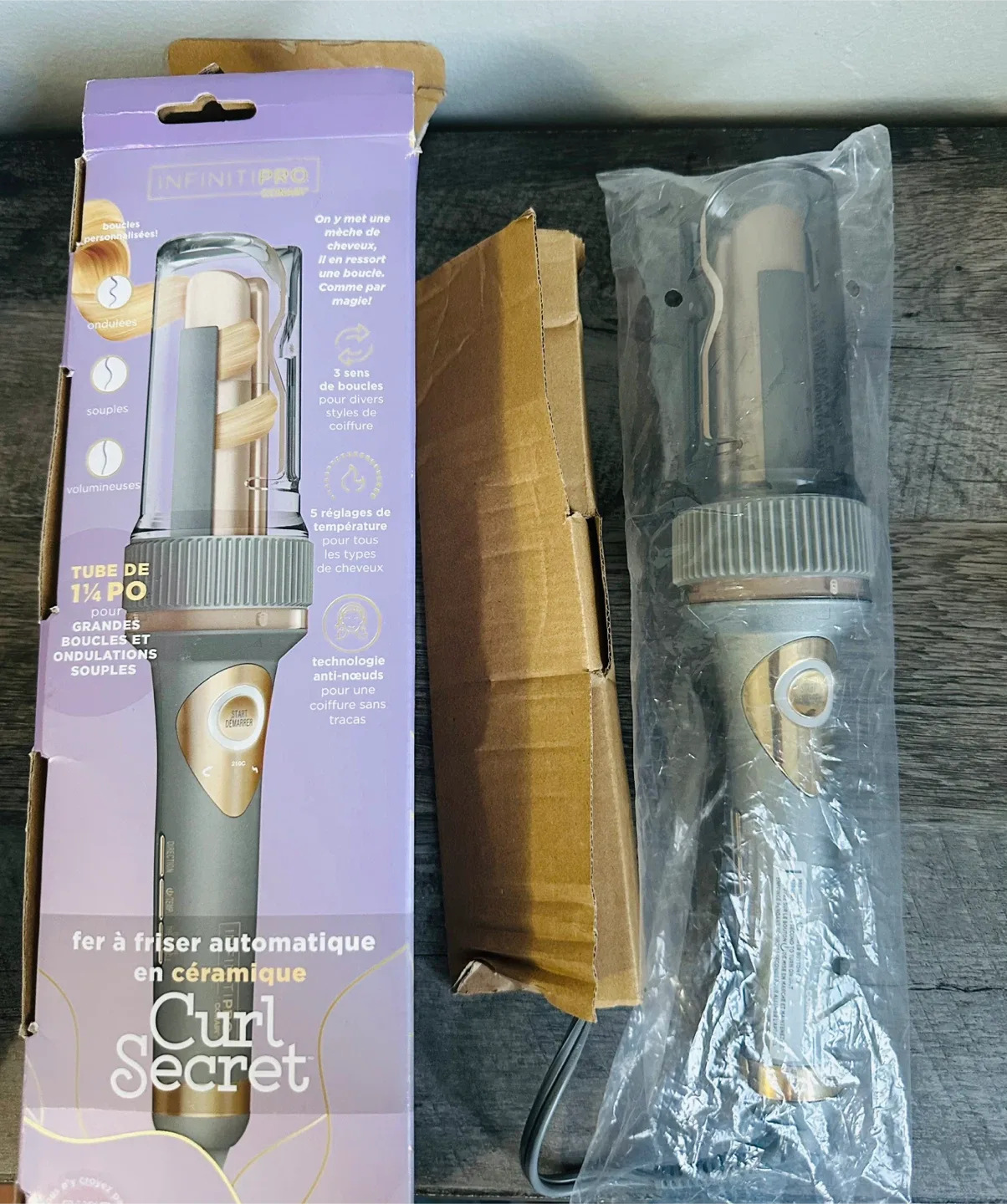 New! InfinitiPRO Curl Secret 1 1/4 inch Barrel