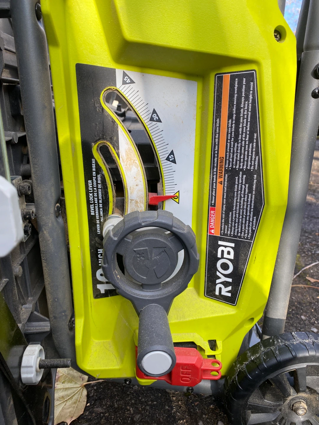 RYOBI TABLE SAW.
