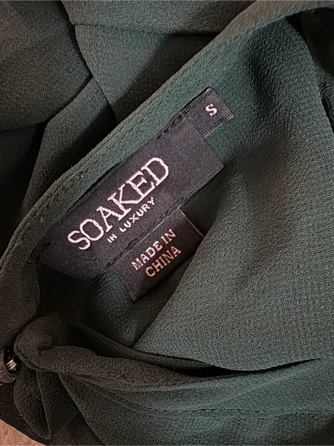 Soaked In Luxury Green Blouse - Size S image indicator(2)