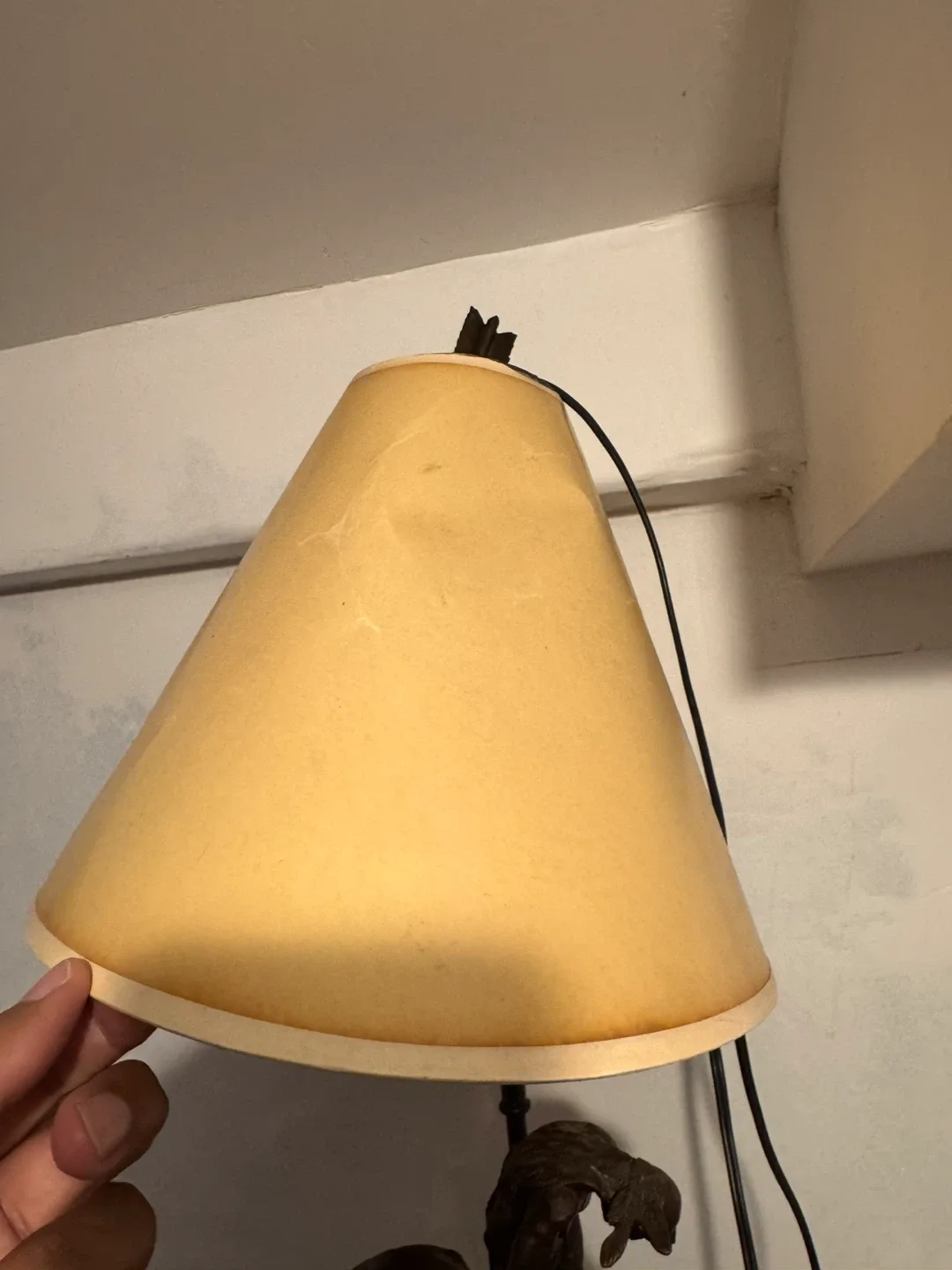 Brass ‘End of the trail’ vintage lamp image indicator(6)