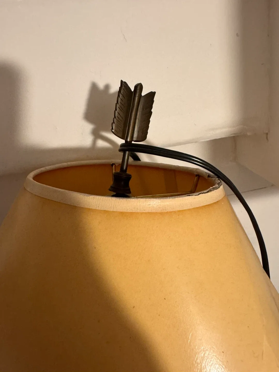 Brass ‘End of the trail’ vintage lamp image indicator(8)