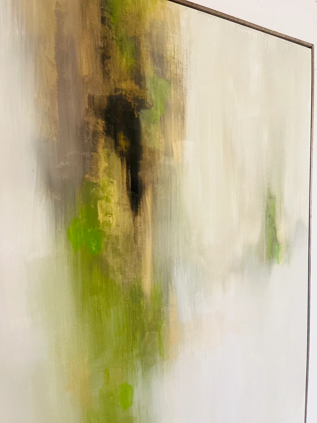 Abstract Wall Art - Green & Gold - photo 3