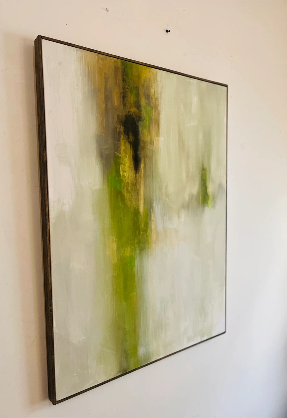 Abstract Wall Art - Green & Gold