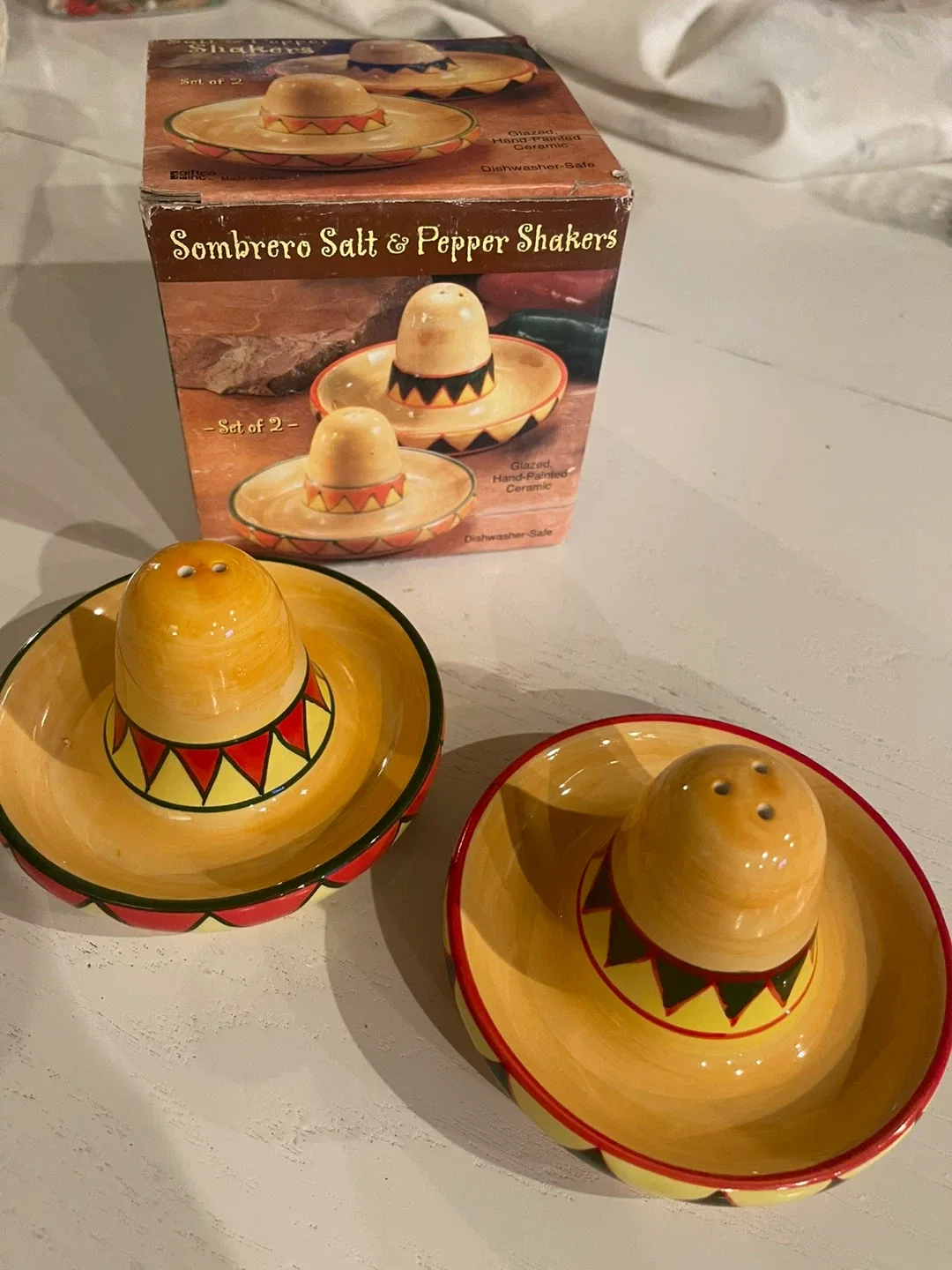 Sombrero Salt & Pepper Shakers - Set of 2