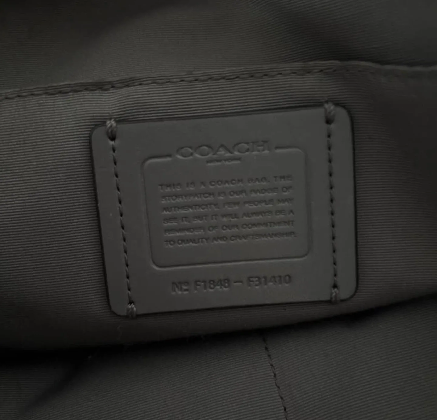 Coach Grey Leather Handbag image indicator(2)