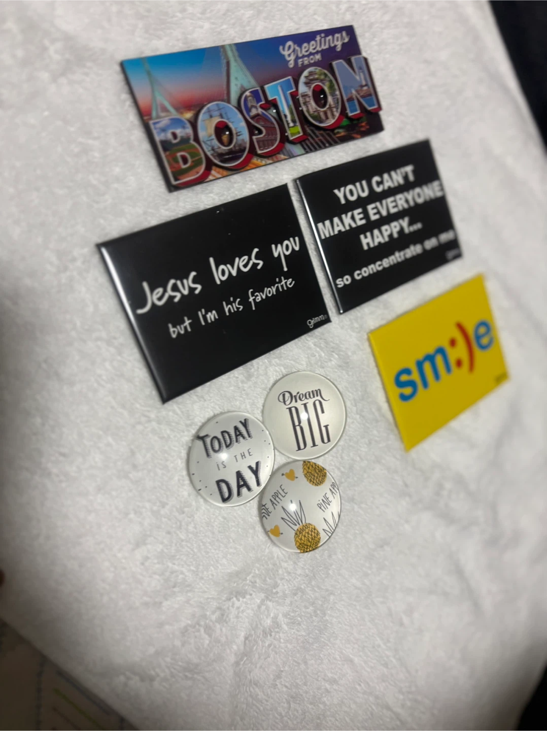 Assorted Fridge Magnets - Boston, Smile, & More!