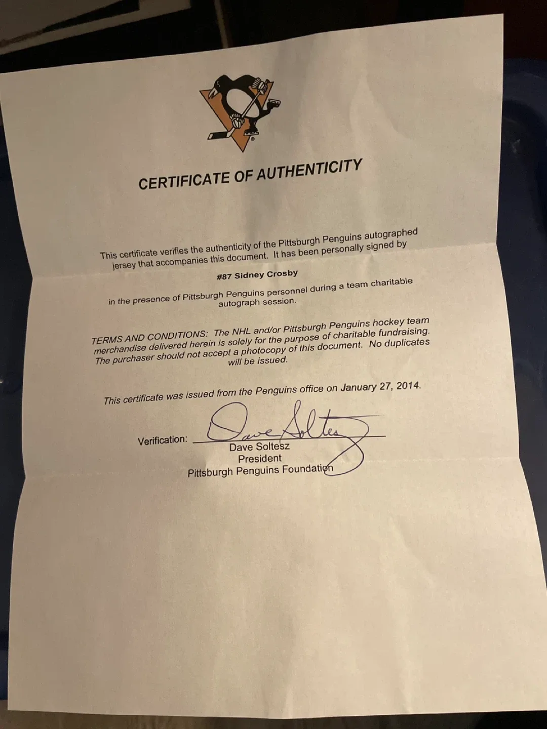 Reebok Pittsburgh Penguins Crosby #87 Jersey - XL image indicator(7)