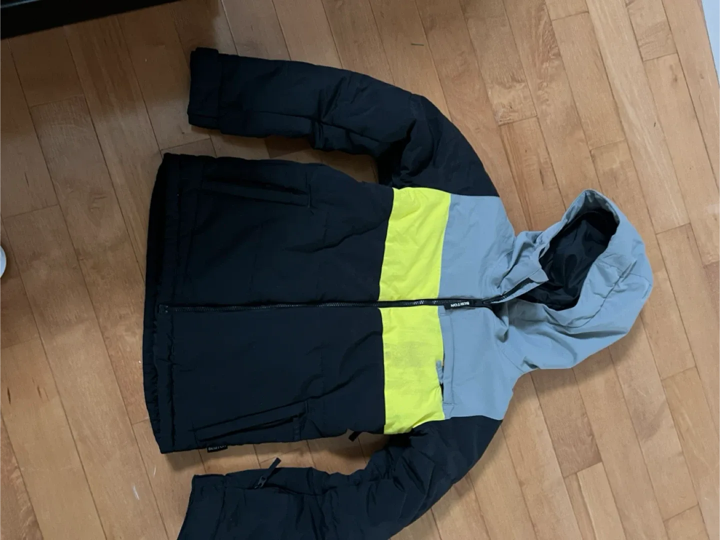 Burton Black & Grey Jacket - Size M Boys