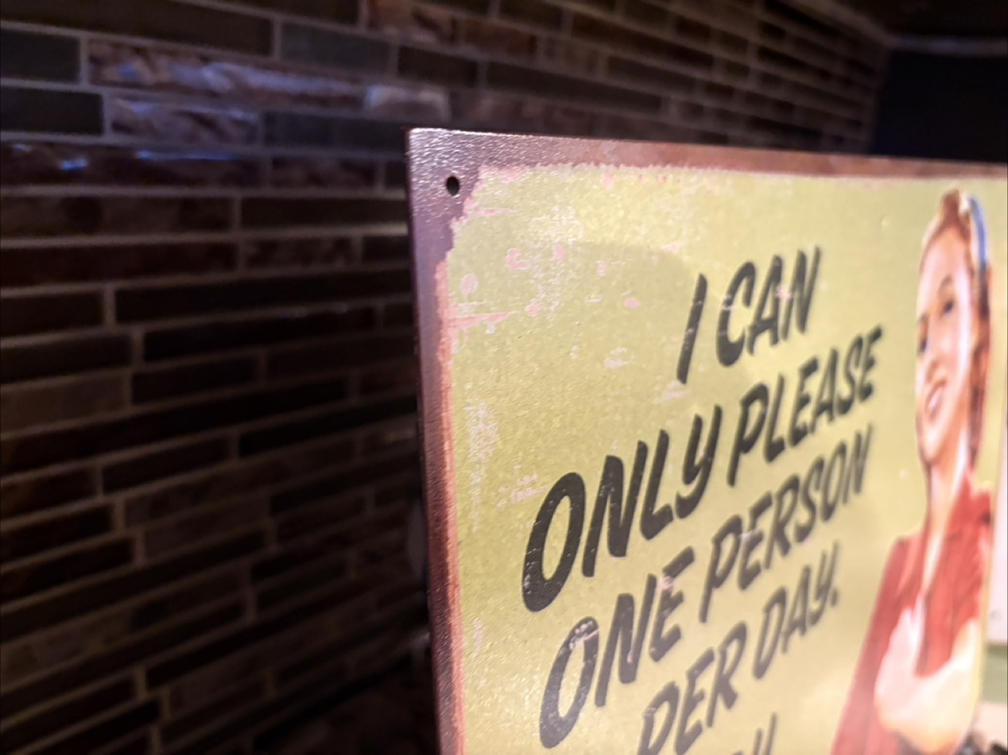 Vintage-style  'I Choose Me' Metal Sign - New - photo 3