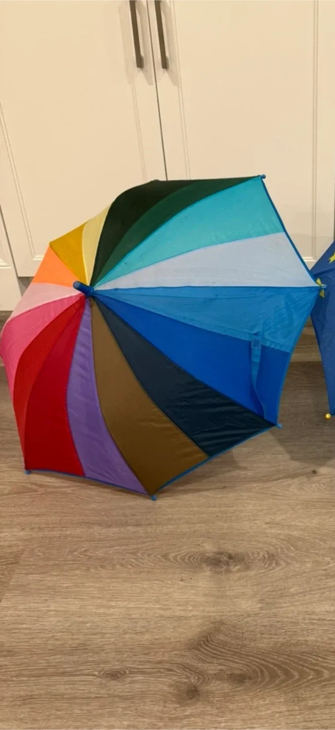 Rainbow Theme kids umbrella image indicator(2)