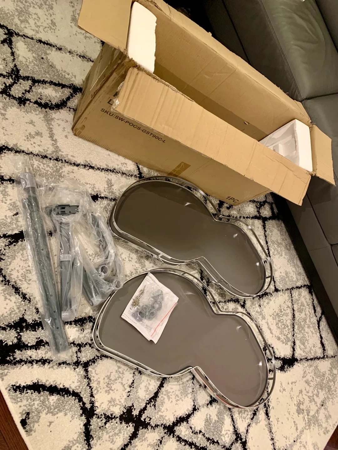 Left Handed Open Cabinet Blind Corner Pull-Out Organizer image indicator(3)